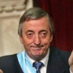 Funneled image of Nestor Kirchner