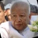 Funneled image of Norodom Sihanouk
