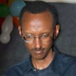 Funneled image of Paul Kagame