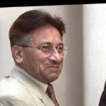 Funneled image of Pervez Musharraf