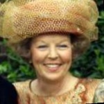 Funneled image of Queen Beatrix