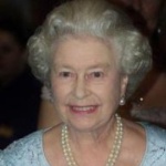 Funneled image of Queen Elizabeth II