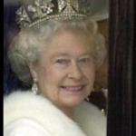 Funneled image of Queen Elizabeth II
