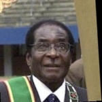 Funneled image of Robert Mugabe