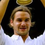 Funneled image of Roger Federer