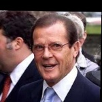 Funneled image of Roger Moore