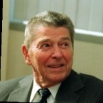 Funneled image of Ronald Reagan