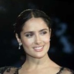 Funneled image of Salma Hayek