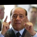 Funneled image of Silvio Berlusconi