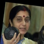 Funneled image of Sushma Swaraj