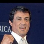 Funneled image of Sylvester Stallone