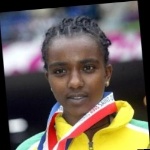 Funneled image of Tirunesh Dibaba