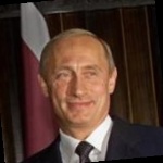 Funneled image of Vladimir Putin