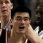 Funneled image of Yao Ming