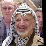 Funneled image of Yasser Arafat