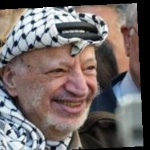 Funneled image of Yasser Arafat