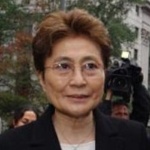 Funneled image of Yoko Ono